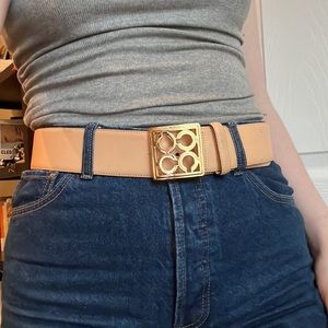 coach tan belt